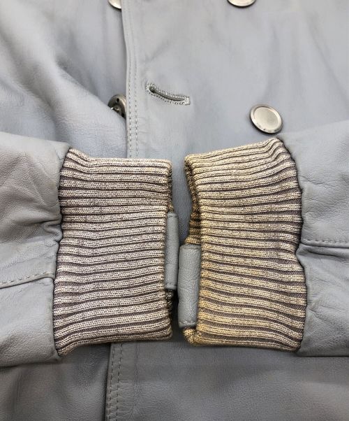 N.HOOLYWOOD（エヌ ハリウッド）N.HOOLYWOOD (エヌ ハリウッド) ナポレオンレザースタジャン グレー サイズ:不明の古着・服飾アイテム