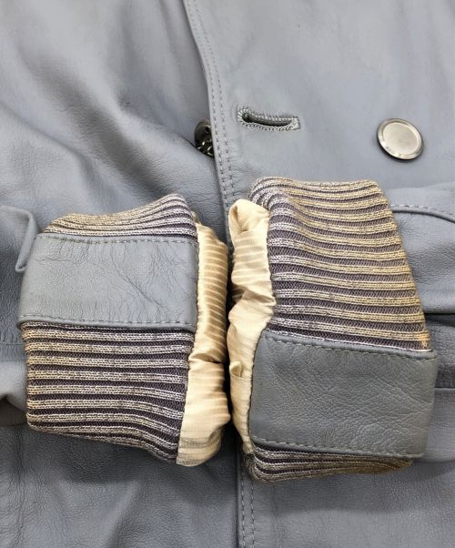 N.HOOLYWOOD（エヌ ハリウッド）N.HOOLYWOOD (エヌ ハリウッド) ナポレオンレザースタジャン グレー サイズ:不明の古着・服飾アイテム