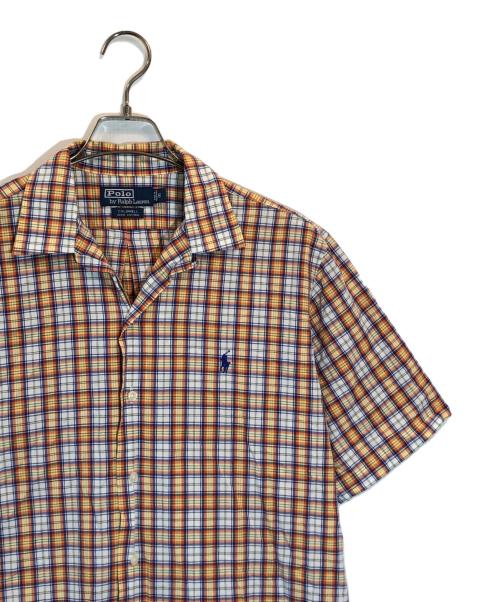 POLO RALPH LAUREN（ポロ・ラルフローレン）POLO RALPH LAUREN (ポロ・ラルフローレン) caldwell オープンカラーシャツ オレンジ サイズ:SIZE Sの古着・服飾アイテム