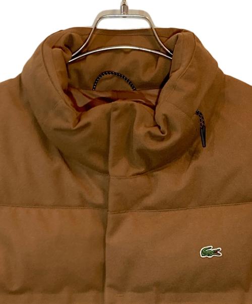 LACOSTE（ラコステ）LACOSTE (ラコステ) ピケダウンベスト ブラウン サイズ:FR 52 (US L)の古着・服飾アイテム