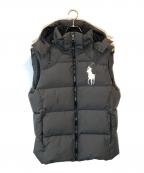 POLO RALPH LAURENポロ・ラルフローレン）の古着「ビックポニー刺繍ダウンベスト」｜グレー