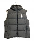POLO RALPH LAURENポロ・ラルフローレン）の古着「ビックポニー刺繍ダウンベスト」｜グレー