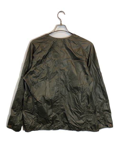 POST O'ALLS（ポストオーバーオールズ）POST O'ALLS (ポストオーバーオールズ) ナイロンタフタノーカラージャケット カーキ サイズ:SIZE XLの古着・服飾アイテム