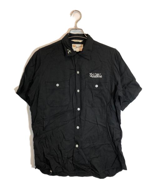 KING LOUIE（キングルイ）KING LOUIE (キングルイ) レーヨンボーリングシャツ ブラック サイズ:SIZE Mの古着・服飾アイテム