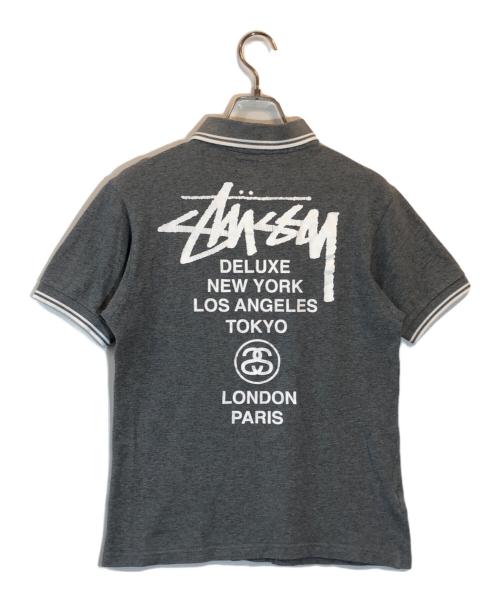 stussy（ステューシー）stussy (ステューシー) FRED PERRY (フレッドペリー) ポロシャツ グレー サイズ:SIZE Sの古着・服飾アイテム