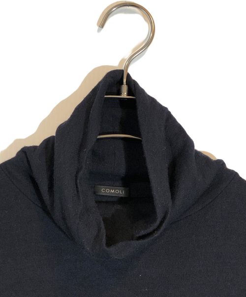 COMOLI（コモリ）COMOLI (コモリ) ウール天竺 長袖タートルネック ネイビー サイズ:SIZE 2の古着・服飾アイテム