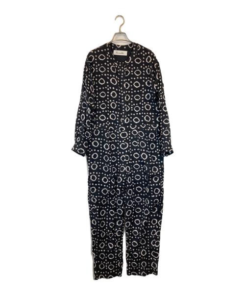 sara mallika（サラマリカ）sara mallika (サラマリカ) Rice Tie-Dye Print All In One ブラック サイズ:SIZE Mの古着・服飾アイテム