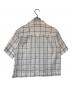MARGARET HOWELL (マーガレットハウエル) WINDOWPANE CHECK COTTON LINEN ホワイト サイズ:SIZE 4：6000円