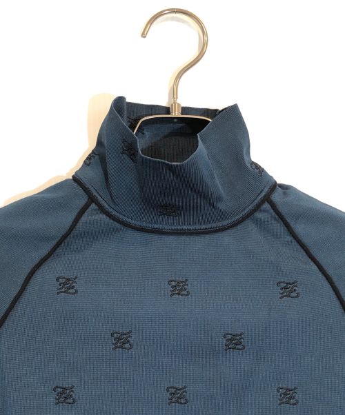 FENDI（フェンディ）FENDI (フェンディ) ロゴハイネックニット ネイビー サイズ:36の古着・服飾アイテム
