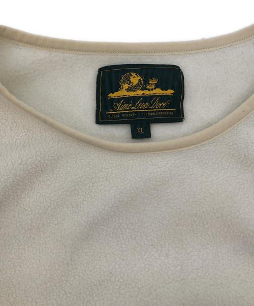 Aime Leon Dore（エメ レオン ドレ）Aime Leon Dore (エメ レオン ドレ) フリースカットソー アイボリー サイズ:XLの古着・服飾アイテム