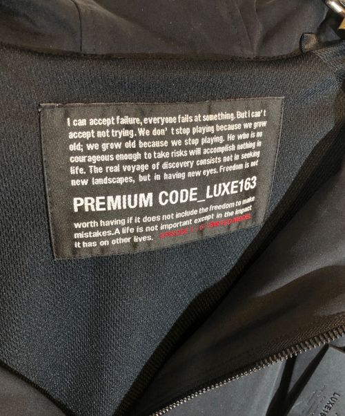 AKM（エーケーエム）AKM (エーケーエム) BROWN BUNNY (ブラウンバニ) LUXE163 ダイアゴナルブルゾン ブラック サイズ:Lの古着・服飾アイテム