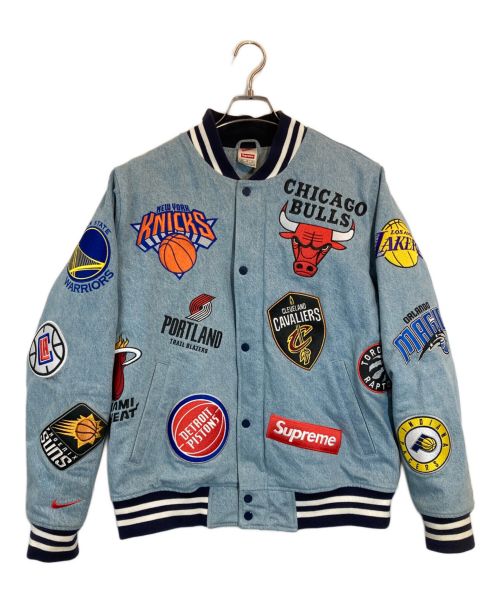 SUPREME（シュプリーム）SUPREME (シュプリーム) NIKE (ナイキ) NBA Denim Warm-Up Jacket インディゴ サイズ:SIZE Mの古着・服飾アイテム