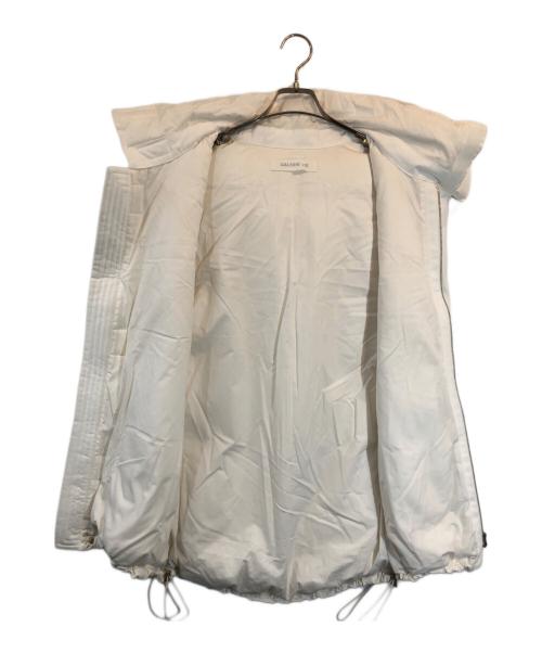 GALERIE VIE（ギャルリーヴィー）GALERIE VIE (ギャルリーヴィー) コットンピーチダウン ロングベスト ホワイト サイズ:SIZE 36の古着・服飾アイテム