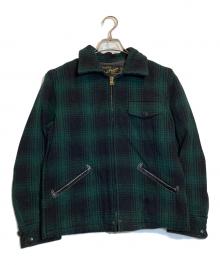 COOTIE PRODUCTIONS（クーティープロダクツ）の古着「ウールチェックフィールドジャケット」｜グリーン