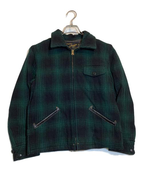 COOTIE PRODUCTIONS（クーティープロダクツ）COOTIE PRODUCTIONS (クーティープロダクツ) ウールチェックフィールドジャケット グリーン サイズ:SMALLの古着・服飾アイテム