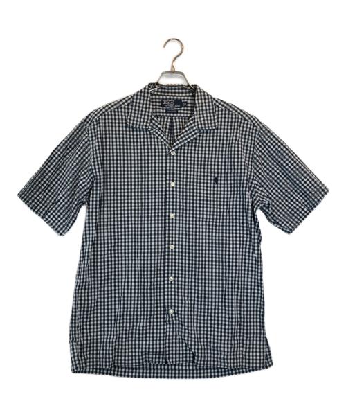 POLO RALPH LAUREN（ポロ・ラルフローレン）POLO RALPH LAUREN (ポロ・ラルフローレン) CALDWELL オープンカラーシャツ ネイビー サイズ:Mの古着・服飾アイテム