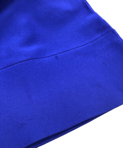 UN3D.（アンスリード）UN3D. (アンスリード) ウェーブラインミックスニットワンピース ブラック×ブルー サイズ:36の古着・服飾アイテム