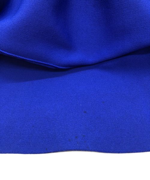 UN3D.（アンスリード）UN3D. (アンスリード) ウェーブラインミックスニットワンピース ブラック×ブルー サイズ:36の古着・服飾アイテム