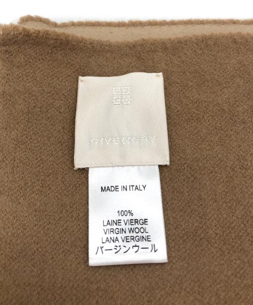 GIVENCHY（ジバンシィ）GIVENCHY (ジバンシィ) バージンウールフリンジマフラー ブラウン サイズ:下記参照の古着・服飾アイテム