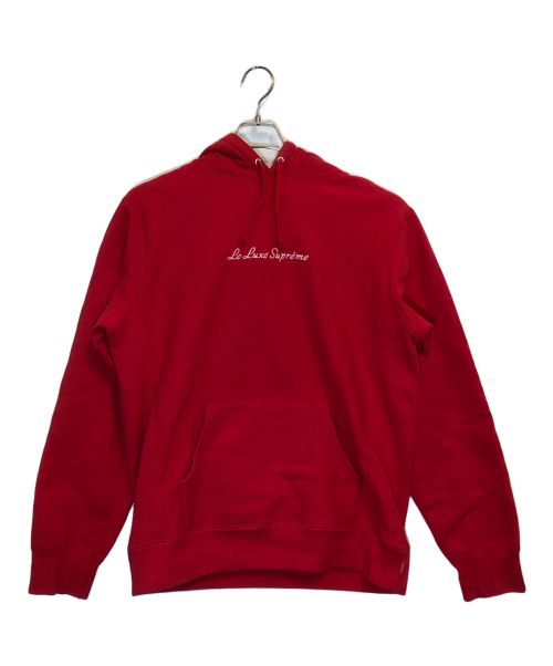SUPREME（シュプリーム）SUPREME (シュプリーム) Le Luxe Hooded Sweatshirt レッド サイズ:MIDIUMの古着・服飾アイテム