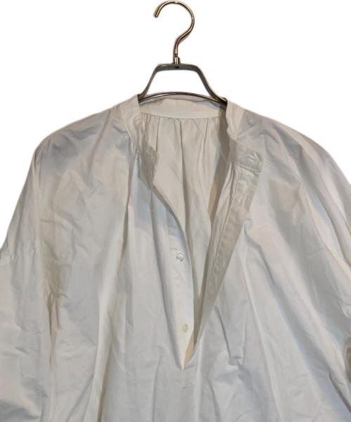 journal standard luxe（ジャーナルスタンダード ラックス）journal standard luxe (ジャーナルスタンダード リュクス) タイプワッシャー パフワンピース ホワイト サイズ:Freeの古着・服飾アイテム