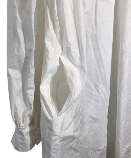 journal standard luxe（ジャーナルスタンダード ラックス）journal standard luxe (ジャーナルスタンダード リュクス) タイプワッシャー パフワンピース ホワイト サイズ:Freeの古着・服飾アイテム