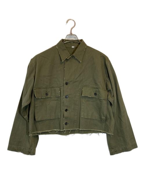 journal standard luxe（ジャーナルスタンダード ラックス）JOURNAL STANDARD LUXE (ジャーナルスタンダード リュクス) リメイクミリタリージャケット カーキ サイズ:SIZE Freeの古着・服飾アイテム