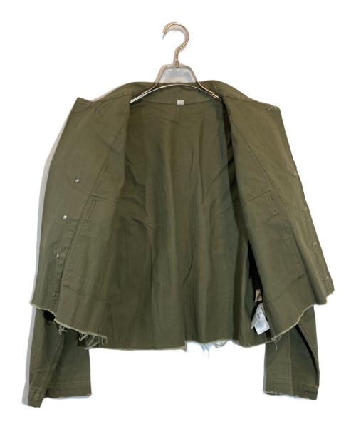 journal standard luxe（ジャーナルスタンダード ラックス）JOURNAL STANDARD LUXE (ジャーナルスタンダード リュクス) リメイクミリタリージャケット カーキ サイズ:SIZE Freeの古着・服飾アイテム