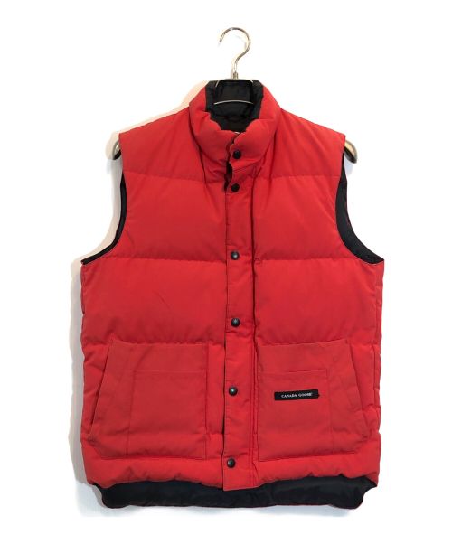 CANADA GOOSE（カナダグース）CANADA GOOSE (カナダグース) ダウンベスト レッド サイズ:Sの古着・服飾アイテム