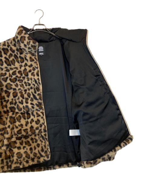 THE BLACK EYE PATCH（ブラックアイパッチ）THE BLACK EYE PATCH (ブラックアイパッチ) FIRST DOWN (ファーストダウン) OG LABEL LEOPARD FIRST DOWN（OGレーベルレオパードファーストダウン） ブラウン サイズ:USA Lの古着・服飾アイテム