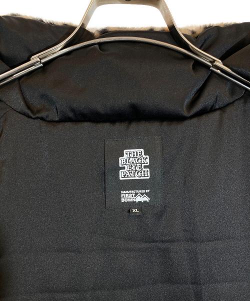 THE BLACK EYE PATCH（ブラックアイパッチ）THE BLACK EYE PATCH (ブラックアイパッチ) FIRST DOWN (ファーストダウン) OG LABEL LEOPARD FIRST DOWN（OGレーベルレオパードファーストダウン） ブラウン サイズ:USA Lの古着・服飾アイテム