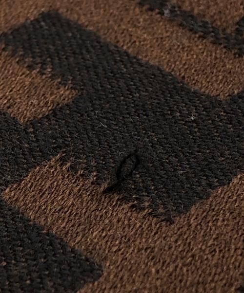 FENDI（フェンディ）FENDI (フェンディ) ロゴマフラー ブラウン サイズ:下記参照の古着・服飾アイテム