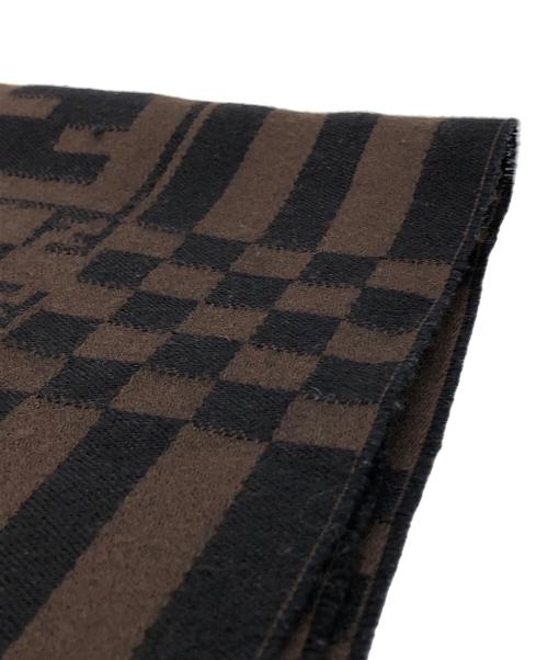 FENDI（フェンディ）FENDI (フェンディ) ロゴマフラー ブラウン サイズ:下記参照の古着・服飾アイテム