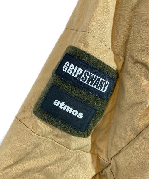 GRIP SWANY（グリップスワニー）GRIP SWANY (グリップスワニー) atmos (アトモス) FIREPROOF DOWN JACKET（ファイヤープルーフダウンジャケット） カーキ サイズ:XLの古着・服飾アイテム