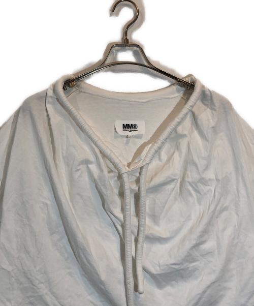 MM6 Maison Margiela（エムエムシックスメゾンマルジェラ）MM6 Maison Margiela (エムエムシックス メゾンマルジェラ) カットソー ホワイト サイズ:Sの古着・服飾アイテム