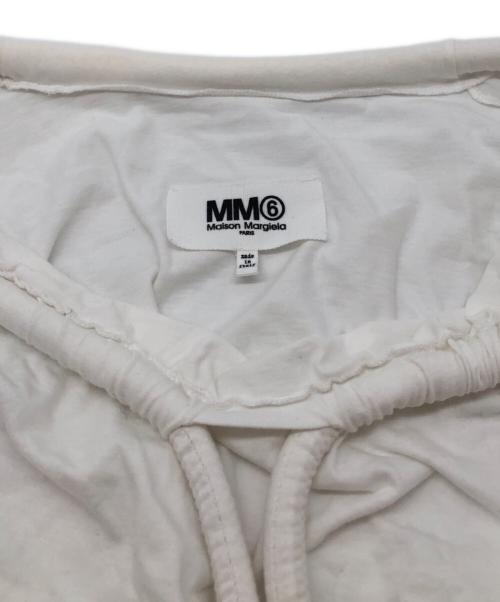 MM6 Maison Margiela（エムエムシックスメゾンマルジェラ）MM6 Maison Margiela (エムエムシックス メゾンマルジェラ) カットソー ホワイト サイズ:Sの古着・服飾アイテム