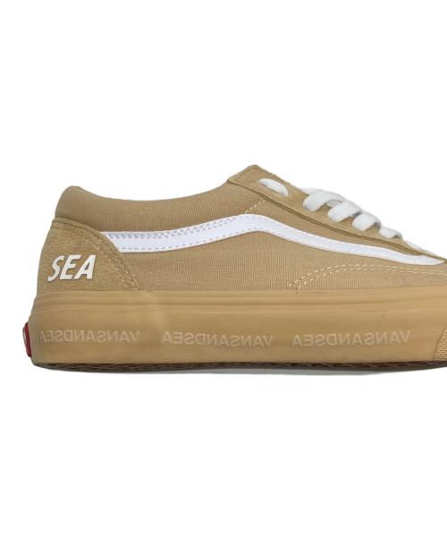 VANS（ヴァンズ）VANS (バンズ) WIND AND SEA (ウィンダンシー) オールドスクール / OLD SKOOL ベージュ サイズ:SIZE US 9.5の古着・服飾アイテム