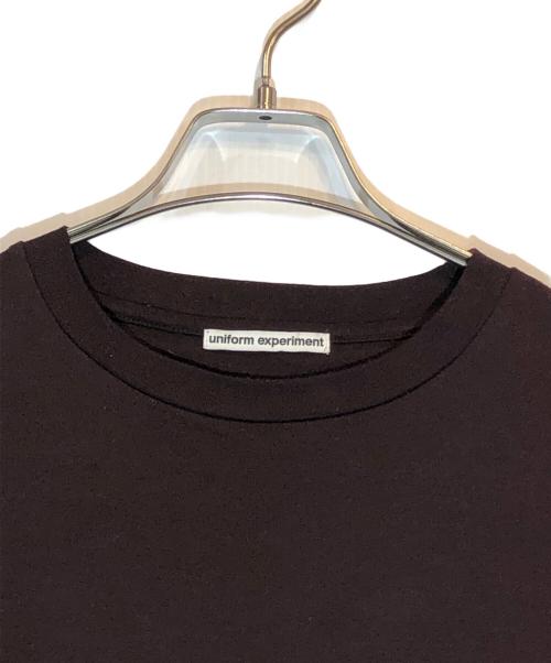 uniform experiment（ユニフォームエクスペリメント）uniform experiment (ユニフォームエクスペリメント) LOOSE L/S TEE ボルドー サイズ:SIZE1の古着・服飾アイテム