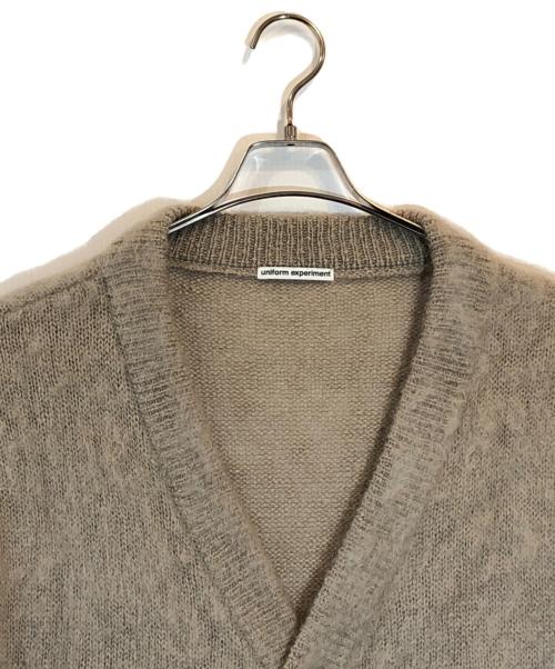 uniform experiment（ユニフォームエクスペリメント）uniform experiment (ユニフォームエクスペリメント) BRUSHED CARDIGAN ベージュ サイズ:2の古着・服飾アイテム