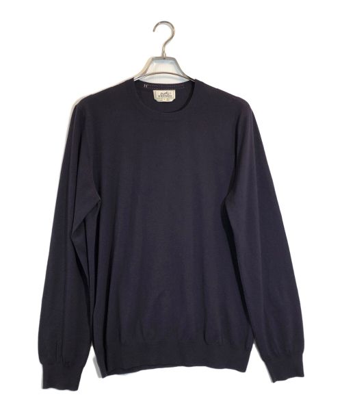 HERMES（エルメス）HERMES (エルメス) ウールニット パープル サイズ:XLの古着・服飾アイテム