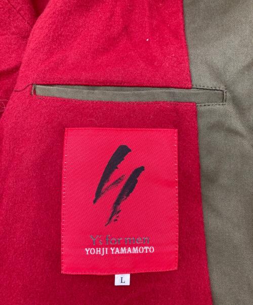 Y's for men（ワイズフォーメン）Y's for men (ワイズフォーメン) フーデッドコート カーキ サイズ:Lの古着・服飾アイテム