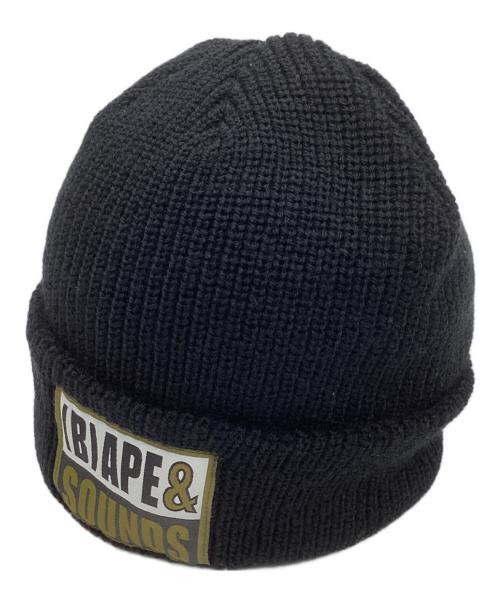 BAPE BY A BATHING APE（ベイプバイアベイシングエイプ）BAPE BY A BATHING APE (ベイプバイアベイシングエイプ) Bape Sounds ビーニー ブラック サイズ:下記参照の古着・服飾アイテム