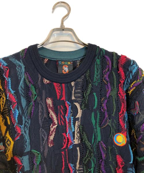 Coogi（クージー）Coogi (クージー) 3Dニット ネイビー サイズ:Sの古着・服飾アイテム