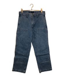 DESCENDANT（ディセンダント）の古着「ダブルニーデニムパンツ」｜ブルー