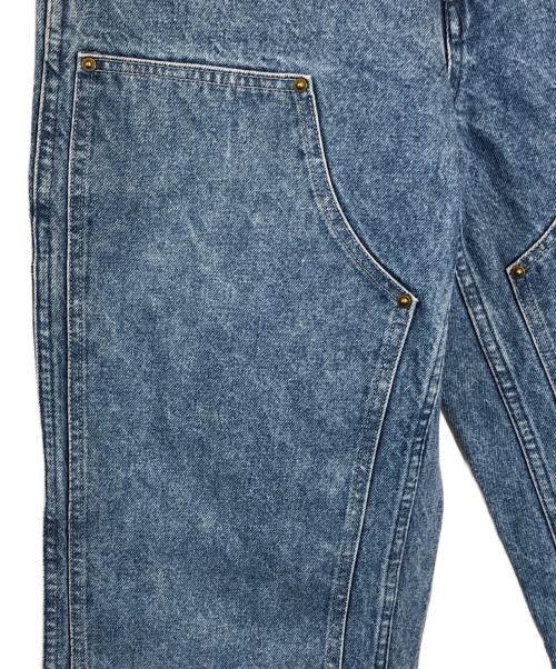 DESCENDANT（ディセンダント）DESCENDANT　 (ディセンダント) ダブルニーデニムパンツ ブルー サイズ:SIZE 2の古着・服飾アイテム