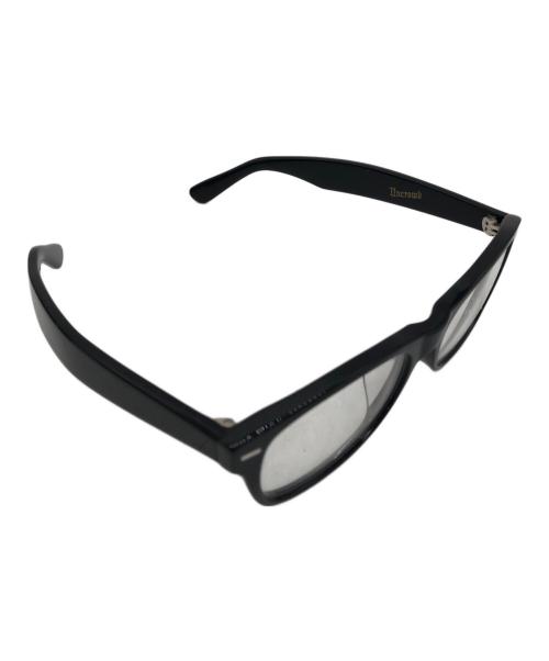 UNCROWD（アンクラウド）UNCROWD (アンクラウド) 伊達眼鏡 ブラックの古着・服飾アイテム