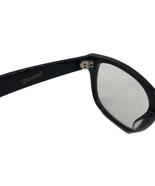 UNCROWD（アンクラウド）UNCROWD (アンクラウド) 伊達眼鏡 ブラックの古着・服飾アイテム