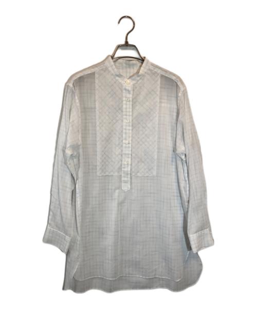 STEVEN ALAN（スティーブンアラン）STEVEN ALAN (スティーブンアラン) COTTON VOIL STAND COLLAR SHIRT ホワイト サイズ:SIZE Sの古着・服飾アイテム