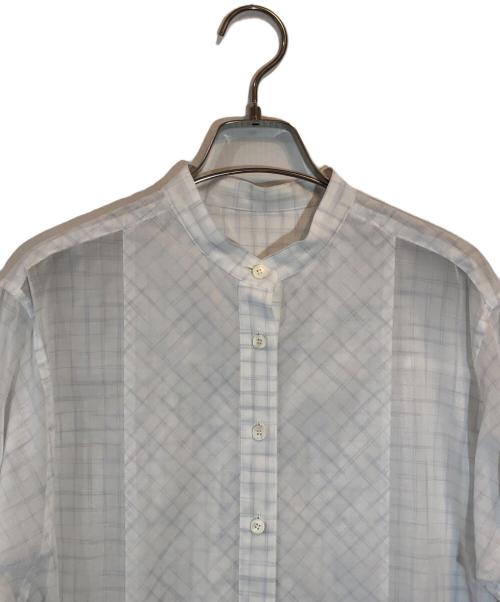 STEVEN ALAN（スティーブンアラン）STEVEN ALAN (スティーブンアラン) COTTON VOIL STAND COLLAR SHIRT ホワイト サイズ:SIZE Sの古着・服飾アイテム