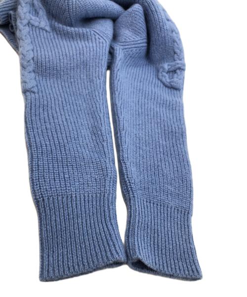 patou（パトゥ）PATOU (パトゥ) モヘアブレンド タートルネック ニット ブルー サイズ:SIZE XSの古着・服飾アイテム